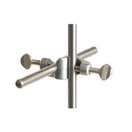 Doppelmuffe aus Aluminium, DIN 12895, d=16,5mm, Winkel 90°, Gewinde M8, Lappenschraube ,Gewicht in g: 94,0